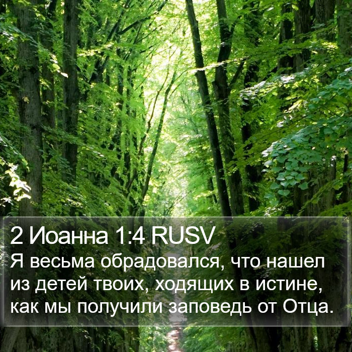 2 Иоанна (2 John) 1:4