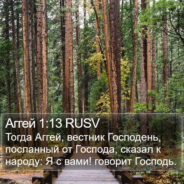 Аггея (Haggai) 1:13