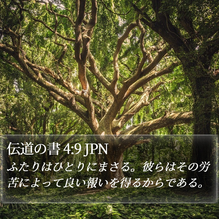 伝道の書 (Ecclesiastes) 4:9