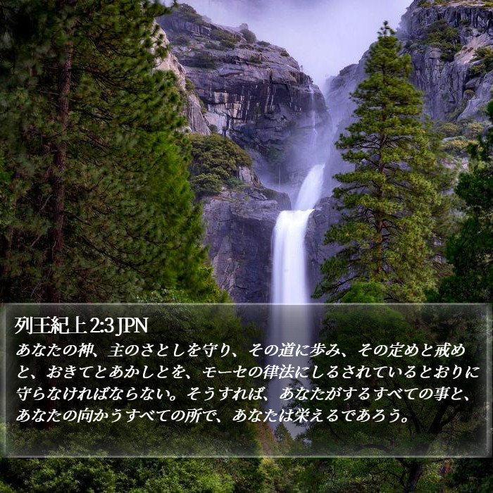 1人の王 (1 Kings) 2:3