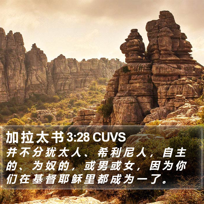 加拉太书 - 普通话音频圣经 - Galatians 3:28