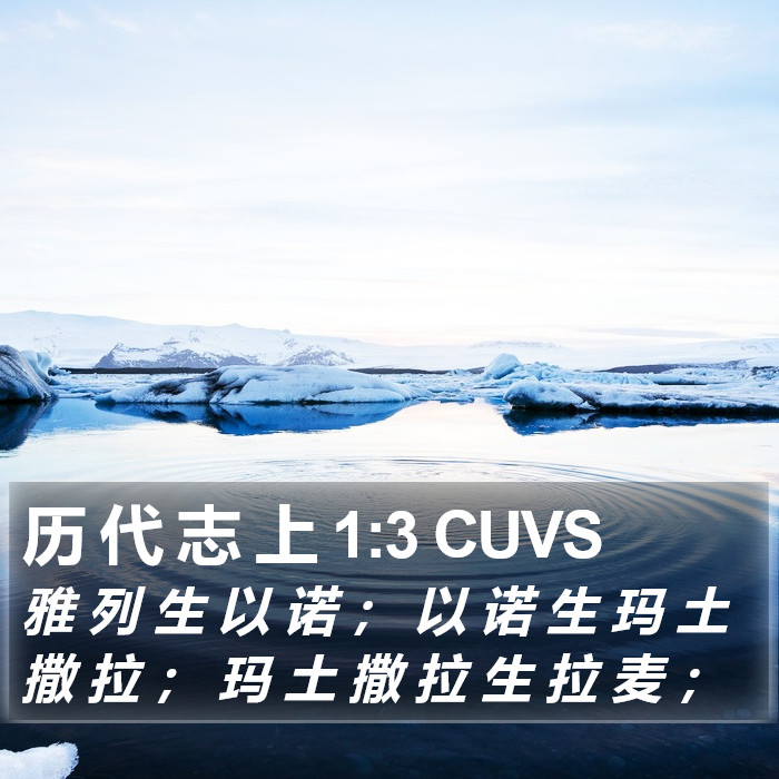 历代志上 - 普通话音频圣经 - 1 Chronicles