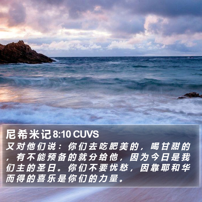 尼希米记 - 普通话音频圣经 - Nehemiah 8:10