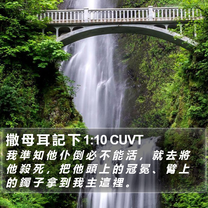撒母耳記下 - 粵語聖經音訊 - 2 Samuel 1:10