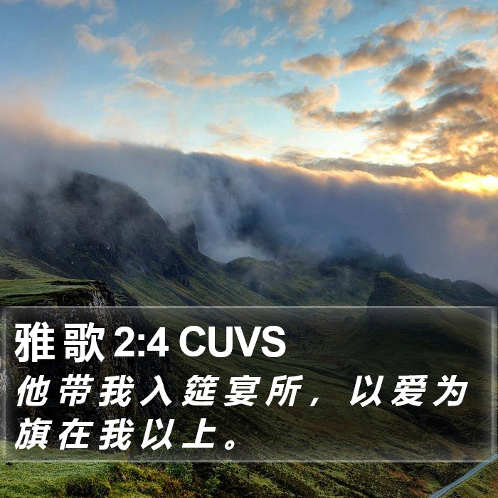 雅歌 - 普通话音频圣经 - Song of Songs 2:4